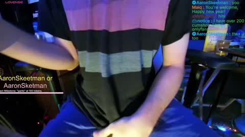 Snapshot of aaronskeetman chatting on 1, 1, 2025 Aaron Skeetman online show from 1, 1, 2025