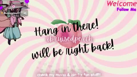 Snapshot of abruisedpeach chatting on 15, 11, 2025 Peach online show from 15, 11, 2025