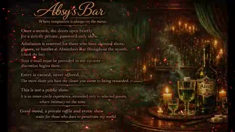 Snapshot of absinthee chatting on 1, 3, 2026 absy online show from 1, 3, 2026