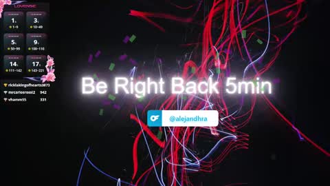 Alejandhra online show from 3, 3, 2025