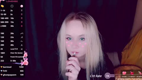 Snapshot of alicenya chatting on 22, 12, 2024 Alice online show from 22, 12, 2024