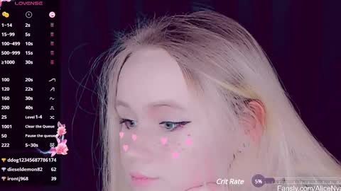 Snapshot of alicenya chatting on 8, 3, 2025 Alice online show from 8, 3, 2025