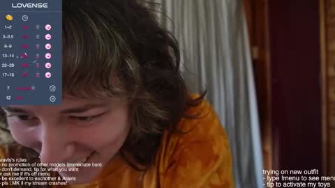 Snapshot of araviself chatting on 4, 12, 2025 aravis online show from 4, 12, 2025