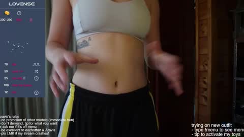 Snapshot of araviself chatting on 5, 12, 2025 aravis online show from 5, 12, 2025