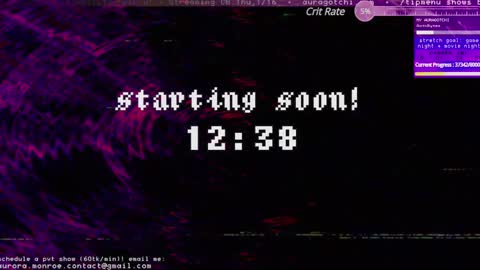 Snapshot of auragotchi chatting on 13, 1, 2025 Aurora  Aura online show from 13, 1, 2025