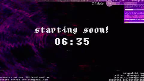 Snapshot of auragotchi chatting on 16, 2, 2025 Aurora  Aura online show from 16, 2, 2025