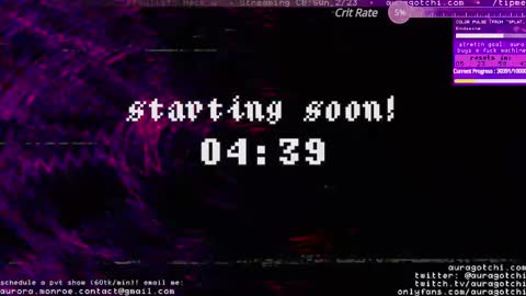 Snapshot of auragotchi chatting on 23, 2, 2025 Aurora  Aura online show from 23, 2, 2025