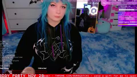 Snapshot of auragotchi chatting on 27, 11, 2025 Aurora Aura online show from 27, 11, 2025