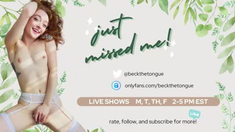 Beck the tongue online show from 11, 11, 2025