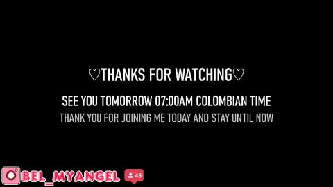 In instagran bel myangel online show from 13, 12, 2025