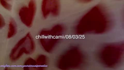 Snapshot of chillwithcamii chatting on 8, 3, 2025 yoursensualparadise online show from 8, 3, 2025