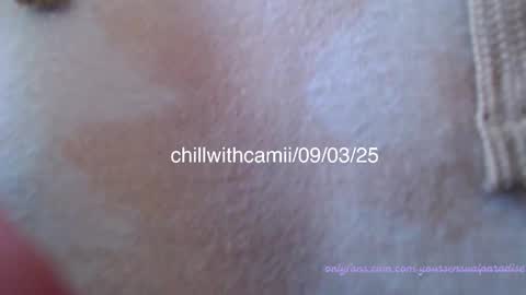 Snapshot of chillwithcamii chatting on 9, 3, 2025 yoursensualparadise online show from 9, 3, 2025