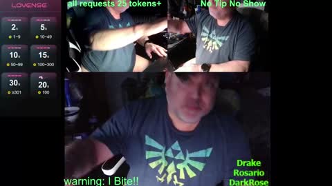 Drake D Vamp aka Drake DarkRose online show from 13, 1, 2025