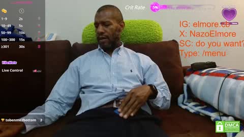 My name is Elmore. Please say hello I like to chat with you. If you have requests or dirty talk please use tip online show from 13, 12, 2024