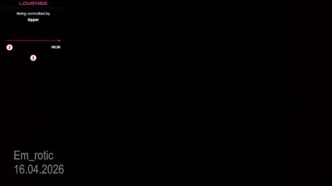 Emilia  online show from 16, 4, 2026