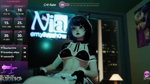 Snapshot of emyliveshow chatting on 1, 3, 2025 Hentai Hostess Club online show from 1, 3, 2025