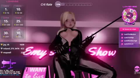 Snapshot of emyliveshow chatting on 4, 3, 2025 Hentai Hostess Club online show from 4, 3, 2025