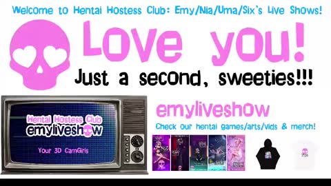 Snapshot of emyliveshow chatting on 8, 3, 2025 Hentai Hostess Club online show from 8, 3, 2025
