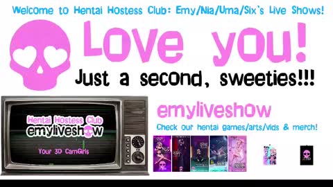 Snapshot of emyliveshow chatting on 9, 3, 2025 Hentai Hostess Club online show from 9, 3, 2025