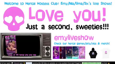 Snapshot of emyliveshow chatting on 12, 3, 2025 Hentai Hostess Club online show from 12, 3, 2025