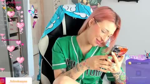 Snapshot of folinskaayaa chatting on 18, 2, 2025 folinskaayaa online show from 18, 2, 2025