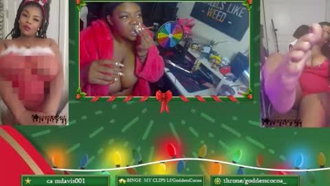 Snapshot of goddesscocoaa chatting on 21, 12, 2025 Goddess Cocoa online show from 21, 12, 2025
