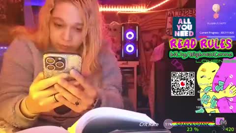 Snapshot of highnesscanna chatting on 5, 1, 2025 HiGHNESS CANNA online show from 5, 1, 2025