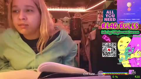 Snapshot of highnesscanna chatting on 7, 1, 2025 HiGHNESS CANNA online show from 7, 1, 2025