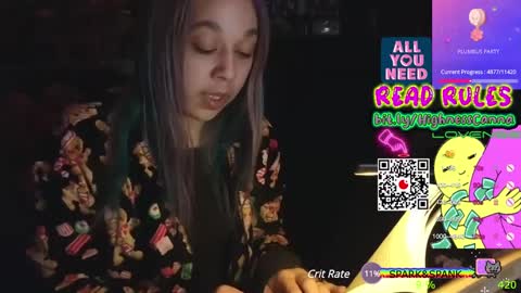 Snapshot of highnesscanna chatting on 25, 1, 2025 HiGHNESS CANNA online show from 25, 1, 2025