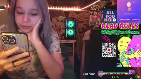 Snapshot of highnesscanna chatting on 9, 2, 2025 HiGHNESS CANNA online show from 9, 2, 2025