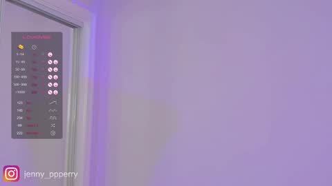 Jenny  Instagram jenny ppperry  NEXT LIVE TUESDAY  online show from 14, 12, 2024