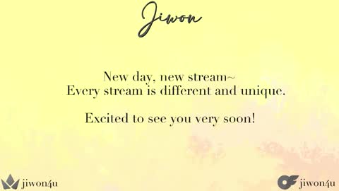 Jiwon online show from 26, 3, 2026