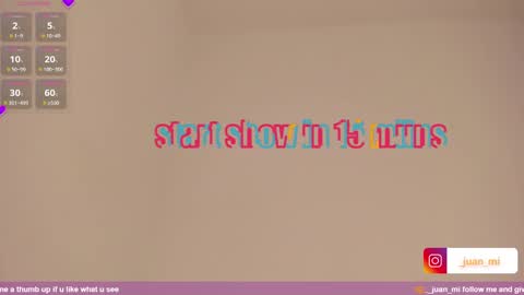 Snapshot of juanmiiss chatting on 20, 10, 2025 Juan Miguel online show from 20, 10, 2025
