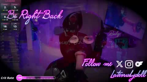 Snapshot of latexrubydoll chatting on 28, 11, 2025 Latex Ruby online show from 28, 11, 2025