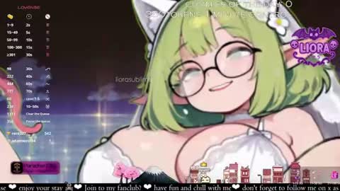 Snapshot of liorasublime chatting on 2, 7, 2026 im Liora uwu online show from 2, 7, 2026