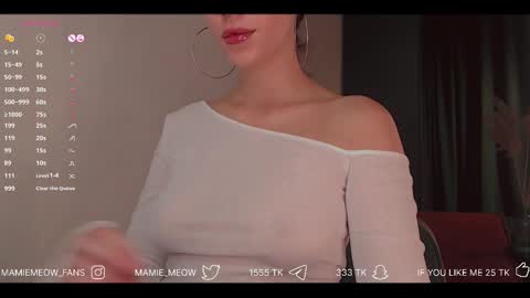 Snapshot of mamiemeow chatting on 23, 9, 2025 Your Miss Alice online show from 23, 9, 2025