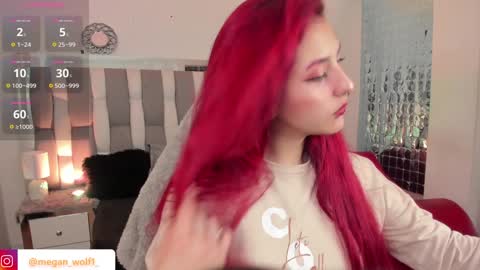 Snapshot of megan_wolf_1 chatting on 11, 12, 2024  Megan  Online 1200am To 600 am Colombian time online show from 11, 12, 2024