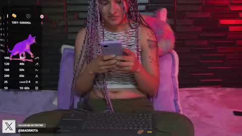 Snapshot of miadimota chatting on 6, 12, 2024 Mia online show from 6, 12, 2024