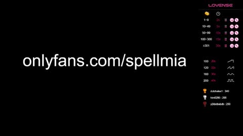 Mia  instagram miasspell online show from 7, 12, 2024