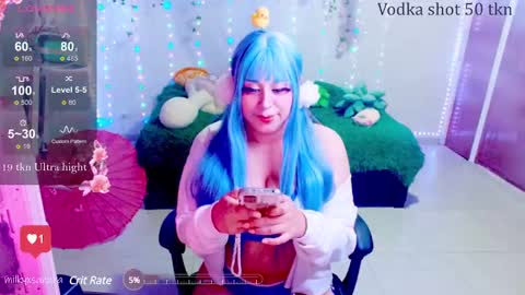 Snapshot of milkysakura chatting on 27, 1, 2025 Abby Lilia online show from 27, 1, 2025