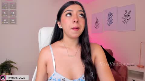 Snapshot of missvancouver_ chatting on 14, 1, 2025 Mafe Jimenez online show from 14, 1, 2025