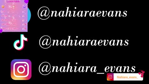 NAHIARA EVANS online show from 31, 3, 2026