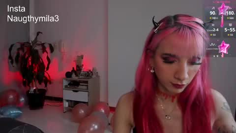 Snapshot of naugthymila3 chatting on 18, 11, 2025 Mila aka Dominika - Nov 20 Birthday show Onlyfans Naugthymila online show from 18, 11, 2025