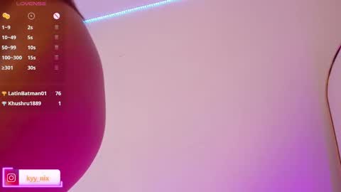 Snapshot of nix_kyy chatting on 11, 10, 2025 Nicki online show from 11, 10, 2025