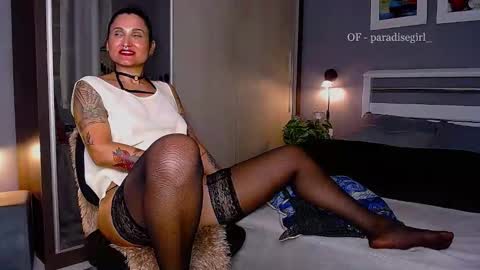 Snapshot of paradisegirl_ chatting on 29, 12, 2024 My alter ego Betinna Flowers - a tattooed Miss - Are you missing me come in here - online show from 29, 12, 2024