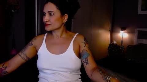 Snapshot of paradisegirl_ chatting on 19, 1, 2025 My alter ego Betinna Flowers - a tattooed Miss - Are you missing me come in here - online show from 19, 1, 2025