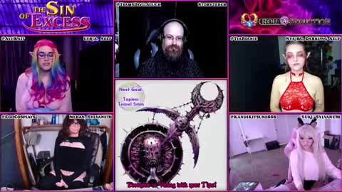 Snapshot of rollseduction chatting on 5, 11, 2025 Roll For Seduction online show from 5, 11, 2025