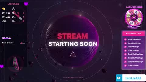 SeraLeeXXX online show from 8, 10, 2025