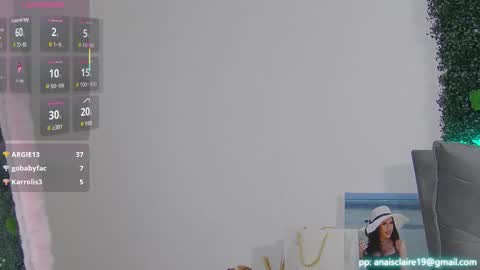 Snapshot of sexyclaireanais chatting on 26, 10, 2025 sexyanais online show from 26, 10, 2025