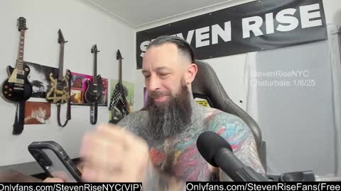 Snapshot of stevenrisenyc chatting on 8, 1, 2025 StevenRiseNYC online show from 8, 1, 2025